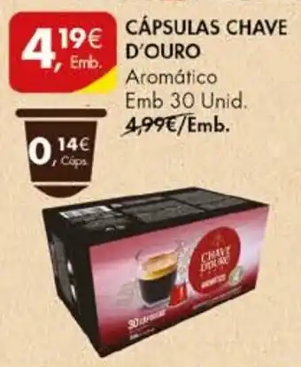 Pingo Doce CÁPSULAS CHAVE D'OURO Aromático Emb 30 Unid. promoção