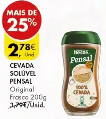 Pingo Doce CEVADA SOLÚVEL PENSAL Frasco 200g promoção