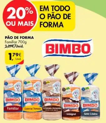 Pingo Doce PÃO DE FORMA Famillar 700g promoção