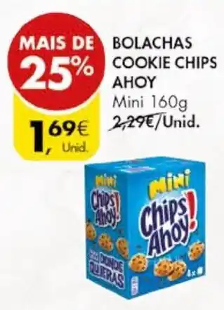 Pingo Doce BOLACHAS COOKIE CHIPS AHOY Mini 160g promoção