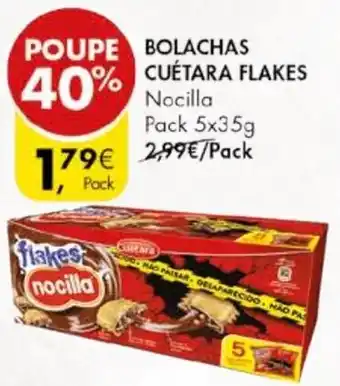 Pingo Doce BOLACHAS CUÉTARA FLAKES Pack 5x35g promoção