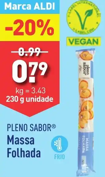 ALDI PLENO SABOR Massa Folhada 230g promoção