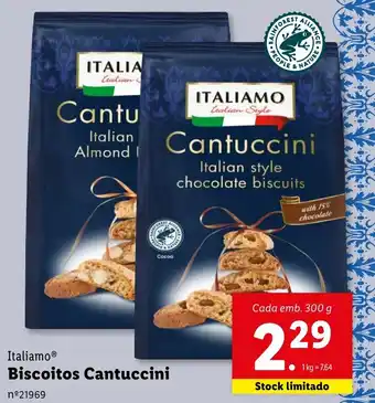 Lidl Italiamo Biscoitos Cantuccini Cada emb. 300 g promoção