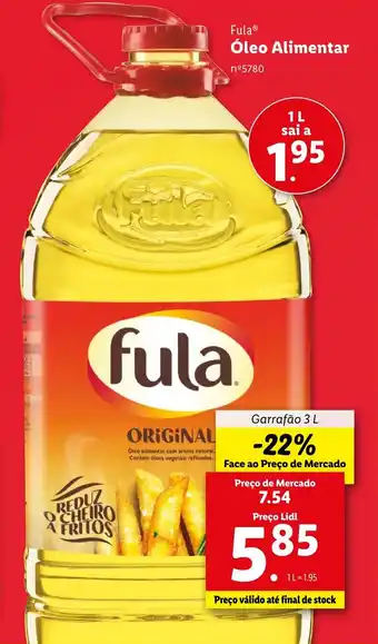 Lidl Fula Óleo Alimentar promoção
