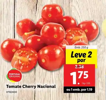 Lidl Tomate Cherry Nacional Emb. 250 g promoção