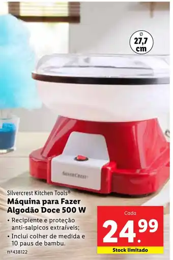 Lidl Silvercrest Kitchen Tools Máquina para Fazer Algodão Doce 500 W promoção