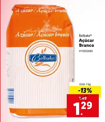 Lidl Belbake Açúcar Branco Emb. 1 kg promoção