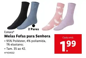 Lidl Esmara Meias Fofas para Senhora promoção