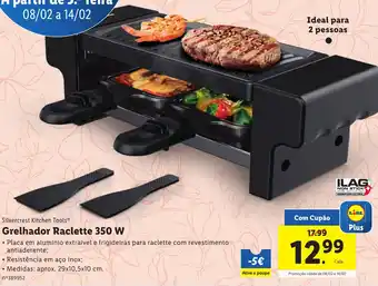 Lidl Silvercrest Kitchen Tools Grelhador Raclette 350 W promoção