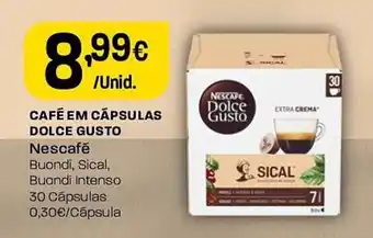 Intermarché CAFÉ EM CÁPSULAS DOLCE GUSTO Nescafé 30 Cápsulas promoção