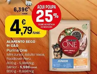 Intermarché ALIMENTO SECO P/ CÃO Purina One promoção