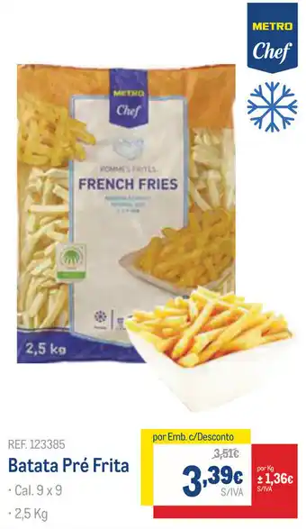 Makro Batata Pré Frita 2.5kg promoção