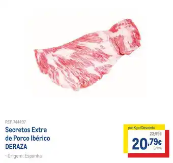 Makro Secretos Extra de Porco Ibérico DERAZA promoção