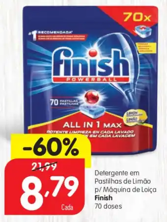 Minipreço Detergente em Pastilhas de Limbo P/Máquina de Loiça Finish 70 doses promoção