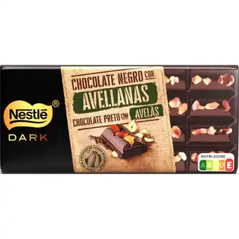 Continente Tablete de Chocolate Negro com Avelã promoção