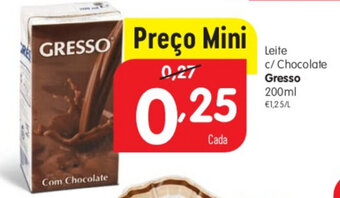 Minipreço Leite C/Chocolate Gresso 200ml promoção