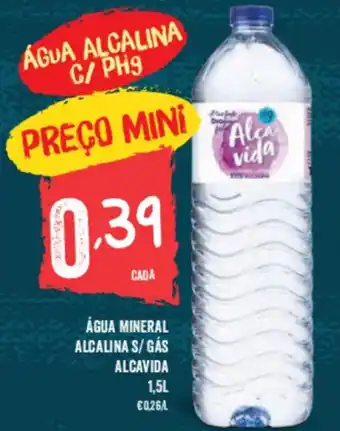 Minipreço Água Mineral Alcalina S/Gás Alcavida 1,5L promoção