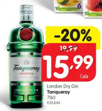 Minipreço London Dry gin Tanquereay 70cl promoção