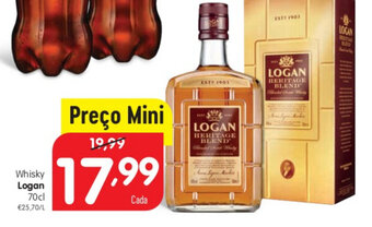 Minipreço Whisky Logan 70cl promoção