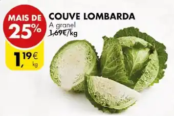 Pingo Doce COUVE LOMBARDA A granel kg promoção