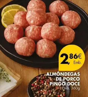 Pingo Doce ALMÔNDEGAS DE PORCO PINGO DOCE Emb. 360g promoção