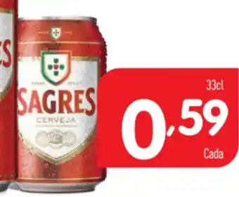 Minipreço Sagres em Lata 33cl promoção