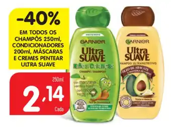 Champôs 250ml/Condicionadores 200ml, Máscaras e Cremes Pentear Ultra Suave 250ml