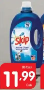 Minipreço Skip Active Clean 80 doses promoção