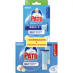 Continente Discos Sanitários Ativos Gel Dispensador + 3 Recargas Marinho promoção