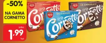 Minipreço Cornetto 6x90ml promoção