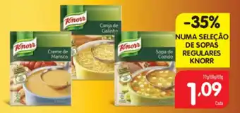 Minipreço Sopas Regulares Knorr 72g/68g/69g promoção