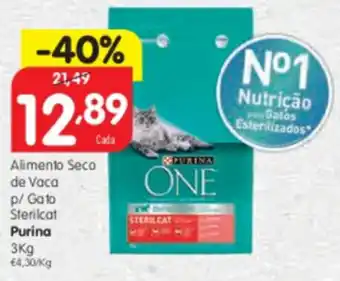 Minipreço Alimento Seco de Vaca P/Gato Sterilcat Purina 3kg promoção