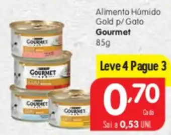 Minipreço Alimento Húmido P/Gato Gourmet 85g promoção