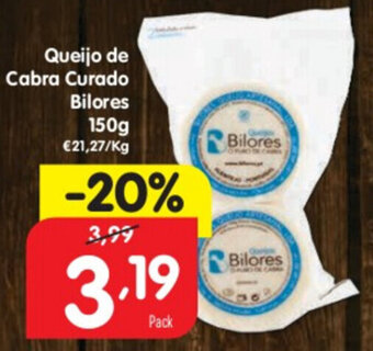 Minipreço Queijo de Cabra Curado Bilores 150g promoção