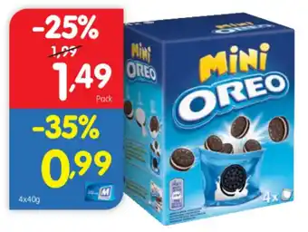 Minipreço Oreo Mini 4x40g promoção