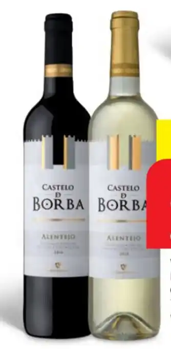 Minipreço Vinho Tinto/Branco DOC Alentejo Castelo de Borba 75cl promoção