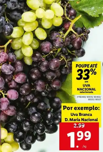 Lidl Uva Branca D. Maria Nacional promoção