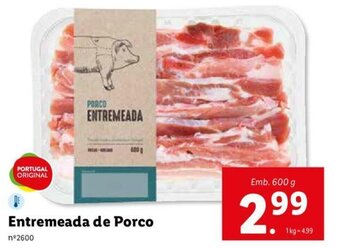 Lidl Entremeada de Porco 600g promoção