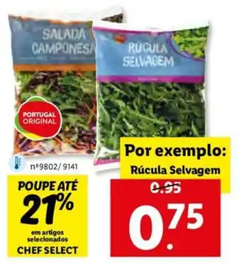 Lidl Chef Select Rúcula Selvagem promoção
