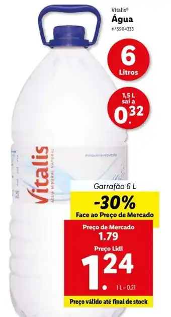 Vitalis Água 6L