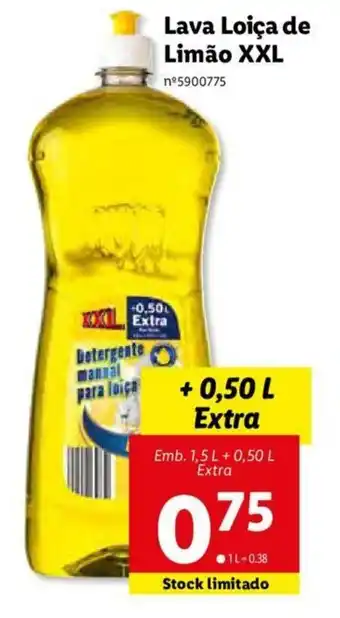 Lidl Lava Loiça de Limão XXL promoção