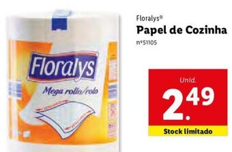 Lidl Floralys Papel de Cozinha promoção