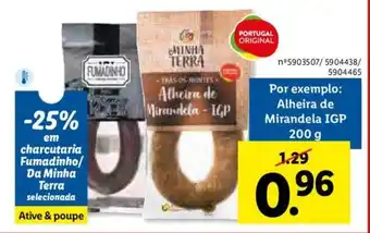 Lidl Minha Terra Alheira de Mirandela IGP 200g promoção