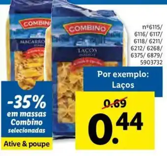 Lidl Combino Selecionadas Laços promoção