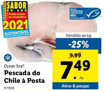 Lidl Ocean Sea Pescada do Chile à Posta promoção