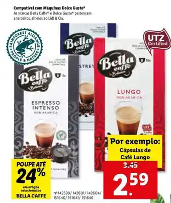 Lidl Bella Caffe Cápsulas de Café Lungo promoção