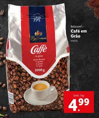 Lidl Bellarom Café em Grão 1kg promoção