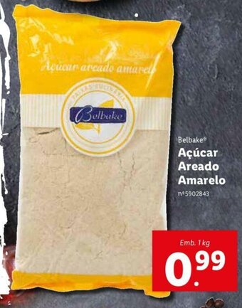 Lidl Belbake Açúcar Areado Amarelo 1kg promoção