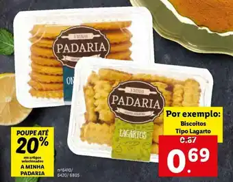 Lidl A Minha Padaria Biscoitos Tipo Lagarto promoção