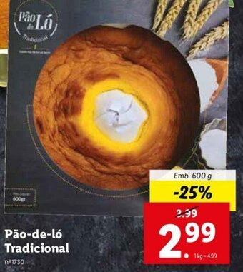 Lidl Pão-de-ló Tradicional 600g promoção